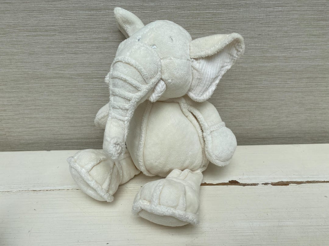 White Elephant Soft Toy Plush 11 Etsy UK