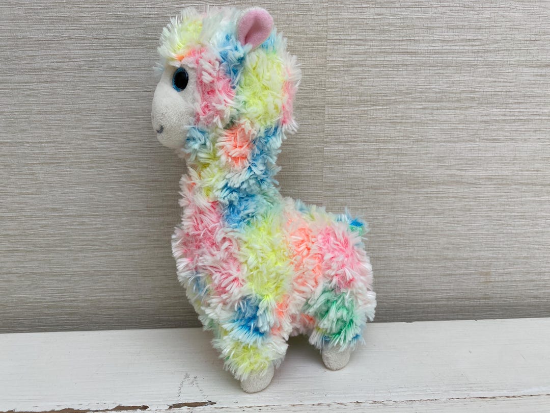 Soft Toy Rainbow Llama Beanie Boo 8