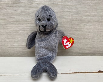 TY Beanie Baby Slippery Seal Sitzsack Plüsch Stofftier mit Tag im Ruhestand 17. Januar 1998