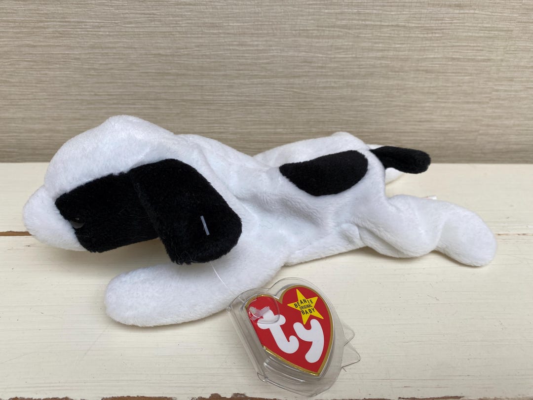 TY Beanie Babies Spotty Dog With Tag - 3rd January 1993 Soft Toy Plush ...