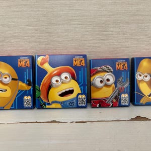 Latas/cartões de brinquedo McLanche Feliz 2024 do McDonald's Meu Malvado Favorito 4 Minions - Vários vendidos individualmente