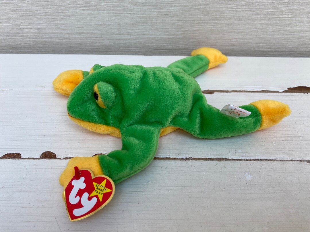 Ty Beanie Babies Smoochy Frog Soft Toy 1st October 1997 With - Etsy