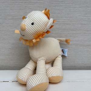 Little Jellycat Stripy Lion Plush Soft Teddy Beanie Toy 9 x 7 &quot; Suitable From Birth
