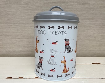 Dog Treats Storage Tin - Faithful Friends Range