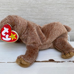 Ty Beanie Babies Plush Soft Toy Bear Pecan 17 cm 1999 With Tag