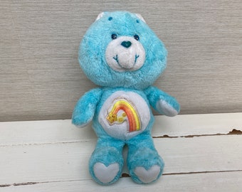 vintage Care Bears Wish Bear 13" peluche peluche originale ours 1983 rétro