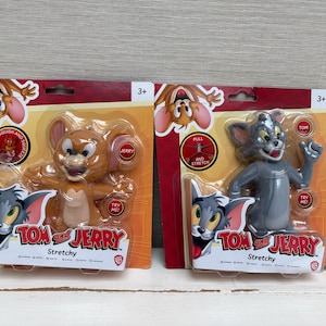 Tom and Jerry Stretchy Figures 6" NEW - Sold Individually