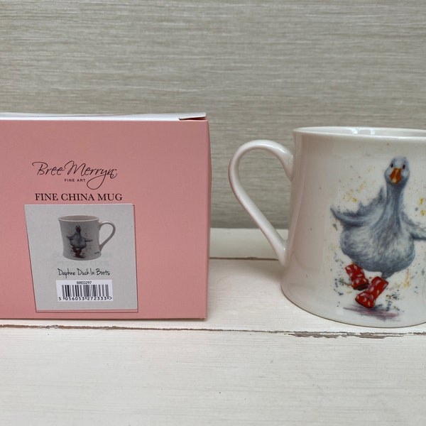 Daphne Duck in Boots  - Bree Merryn - Fine China Mug