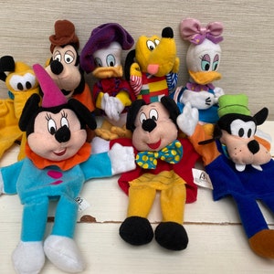 Disneyland Paris 2000 Millennium Mc Donalds Soft Toys & Finger Puppets  - Various Characters Sold Separately