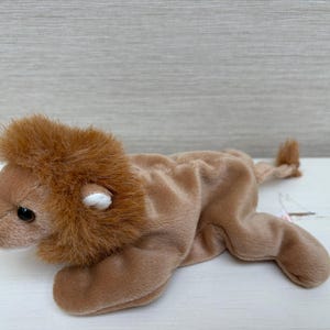 Ty Beanie Babies Roary the Lion 1996 Retired Plush Soft Toy Beanie 8&quot; No Tag