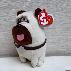 TY The Secret Life of Pets Mel the Pug Dog Plush Soft Toy 6 &quot;