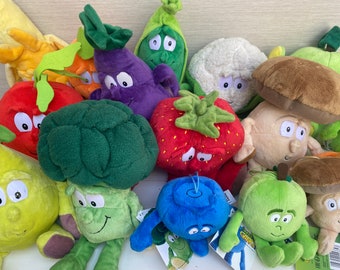 Goodness Gang Fruit and Vegetable Soft Toys Plush Large and Small - Sold Individually