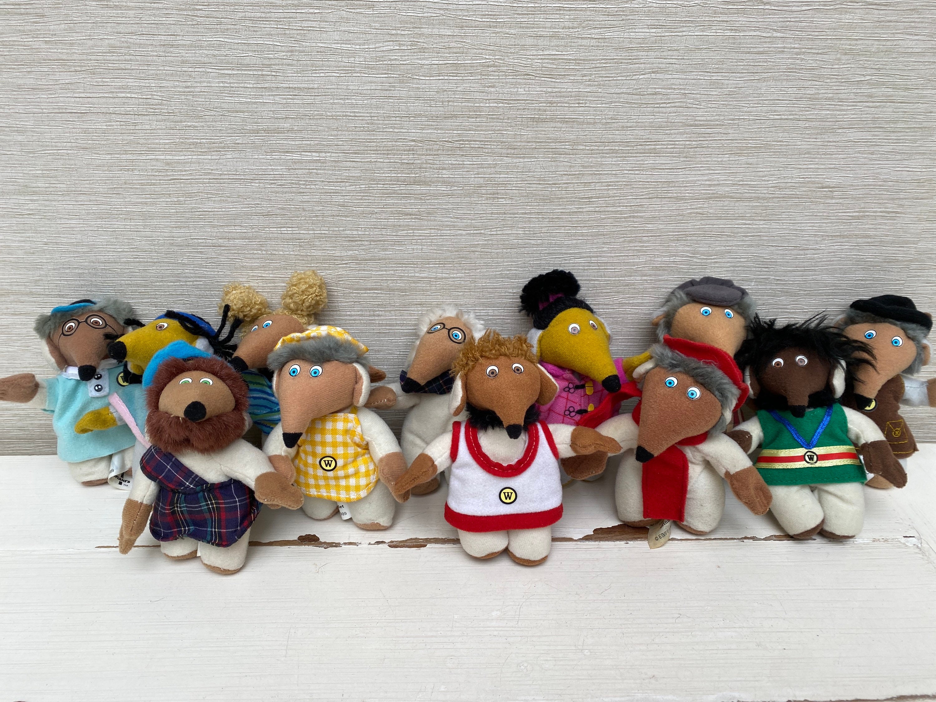 Oncle Bulgarie La peluche Wombles, 10 Wombles De Wimbledon Cuddly