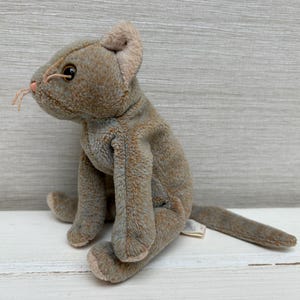 Ty Beanie Babies Scat The Cat Kitten Soft Toy Plush 1999 Retired  7 &quot; No Tag