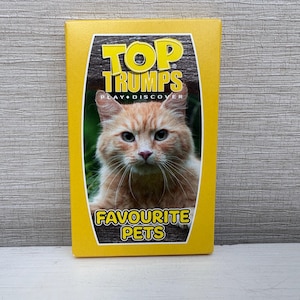 Juego de cartas de Top Trumps Favourite Pets McDonald's Happy Meal Toy UK 2020