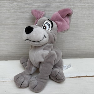 Tramp Disney Lady And The Tramp Plush Soft Toy Beanie 7&quot;