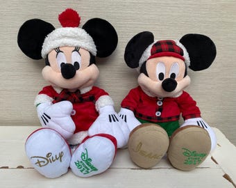 Mickey and Minnie Mouse Personalised Soft Toys Disney Store - Various Toys Sold individually - Lily , Dilly , Isaac
