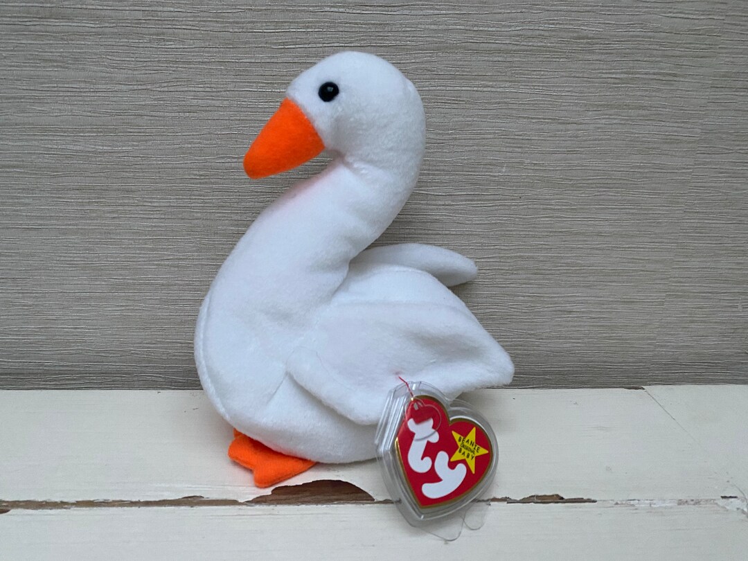 TY Beanie Babies Gracie the Swan With Tag 17 Th June 1996 Etsy
