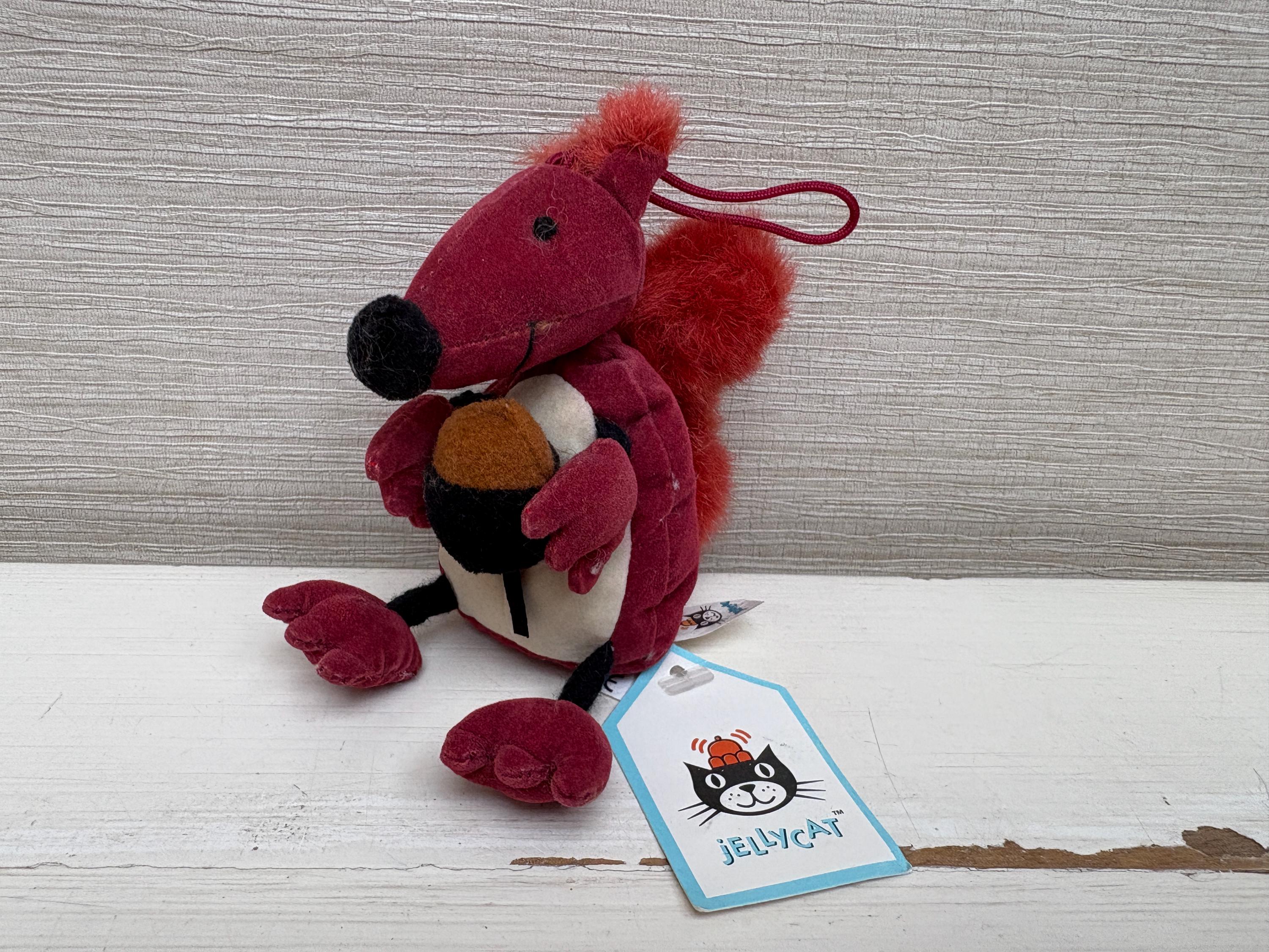 Jellycat Vintage Cyril Squirrel Dingly Dangly Small Soft Toy with Tag