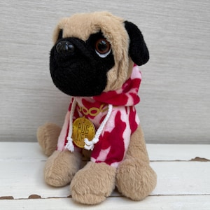 Pugs & Kisses Pug Puppy Dog 9&quot; Plush Cuddly Soft Toy Cuddly Dog with Tag