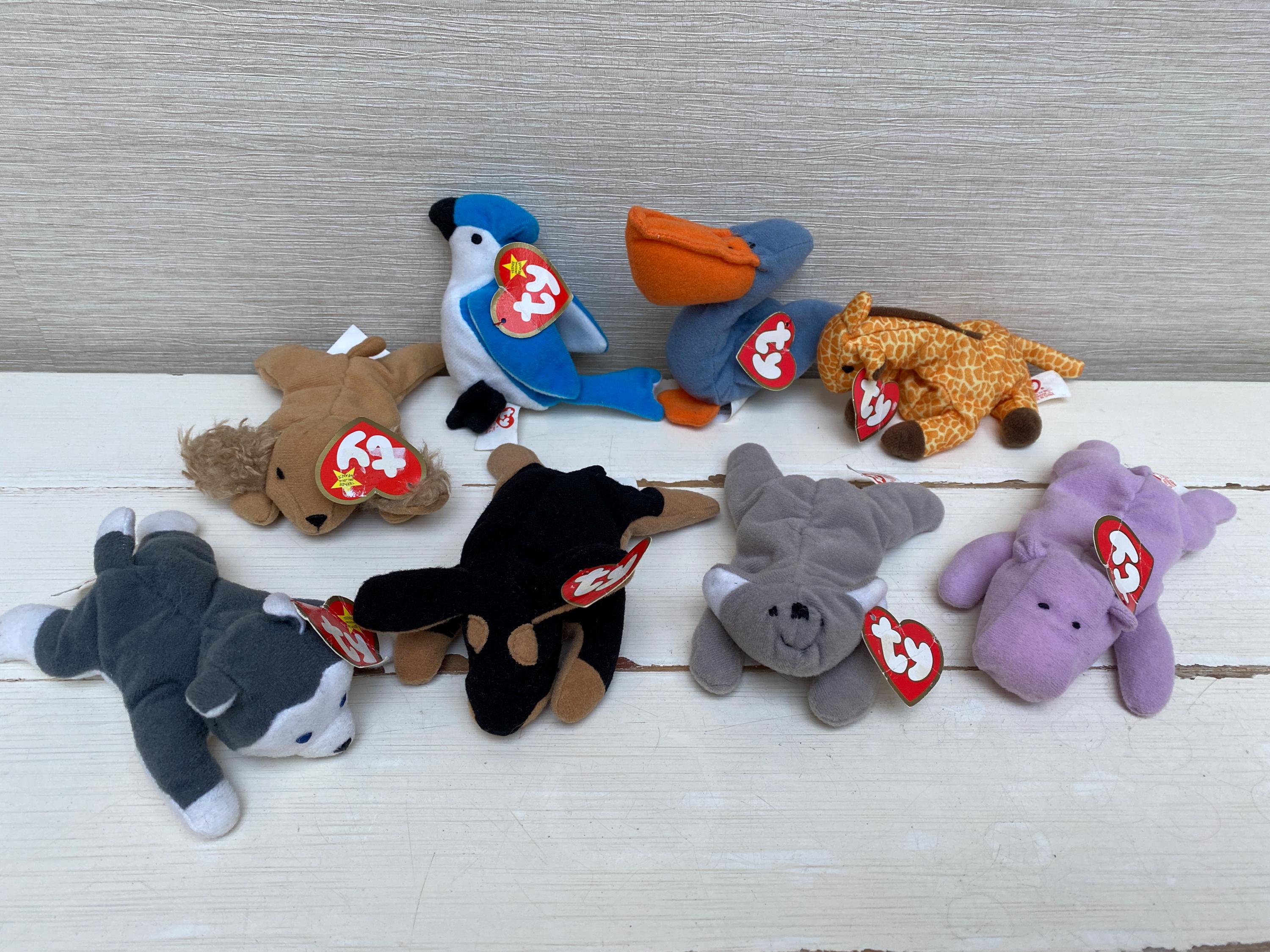 Vintage Mcdonalds TY Animal Teenie Beanie Babies Soft Toys Vintage Mcdonalds TY Animal Teenie Beanie Babies Soft Toys