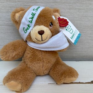 Buy Muiteiur Get Well Soon Teddy Bear Stuffed Animal Get Well Soon Gifts For Kids Adult After Surgery Broken Leg Teddy Bear Feel Better Bear Brown