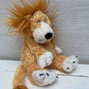 Jellycat Lion Plush Soft Teddy Beanie Toy 11 " Vintage