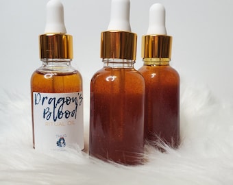 DRAGONS BLOOD Ritual Oil - Spell Oil, Ritual Oil, Protection Oil, Dragons Blood Resin, Manifestation Oil, Conjure Oil,