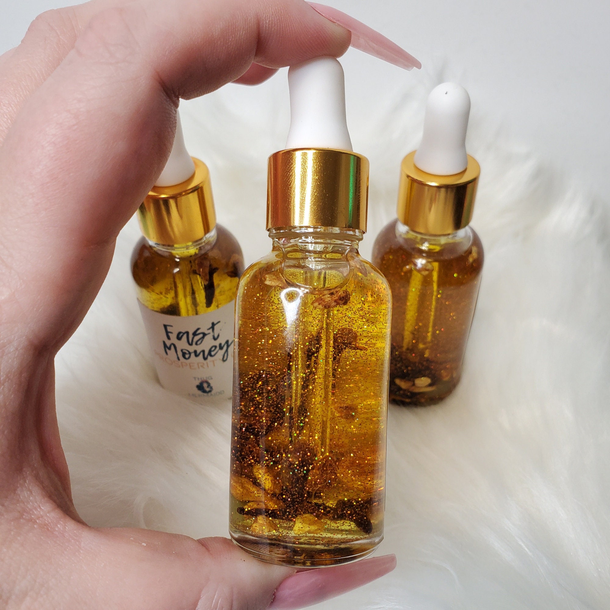 Fast Cash Oil ~ Prosperity, Success, Opportunities - 1/2 Oz Handmade Spiritual Oil