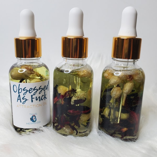 OBSESSED AS FUCK Attraction Oil - Manifestation Oil, Spell Oil, Ritual Oil, Love Oil, Specific Person, Love Spell, Lust Oil, Passion Oil