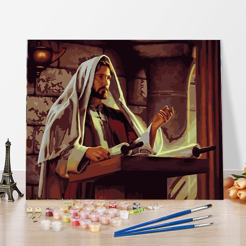 Jesus Christ Paint by Number kit Home Decoration Color by Etsy
