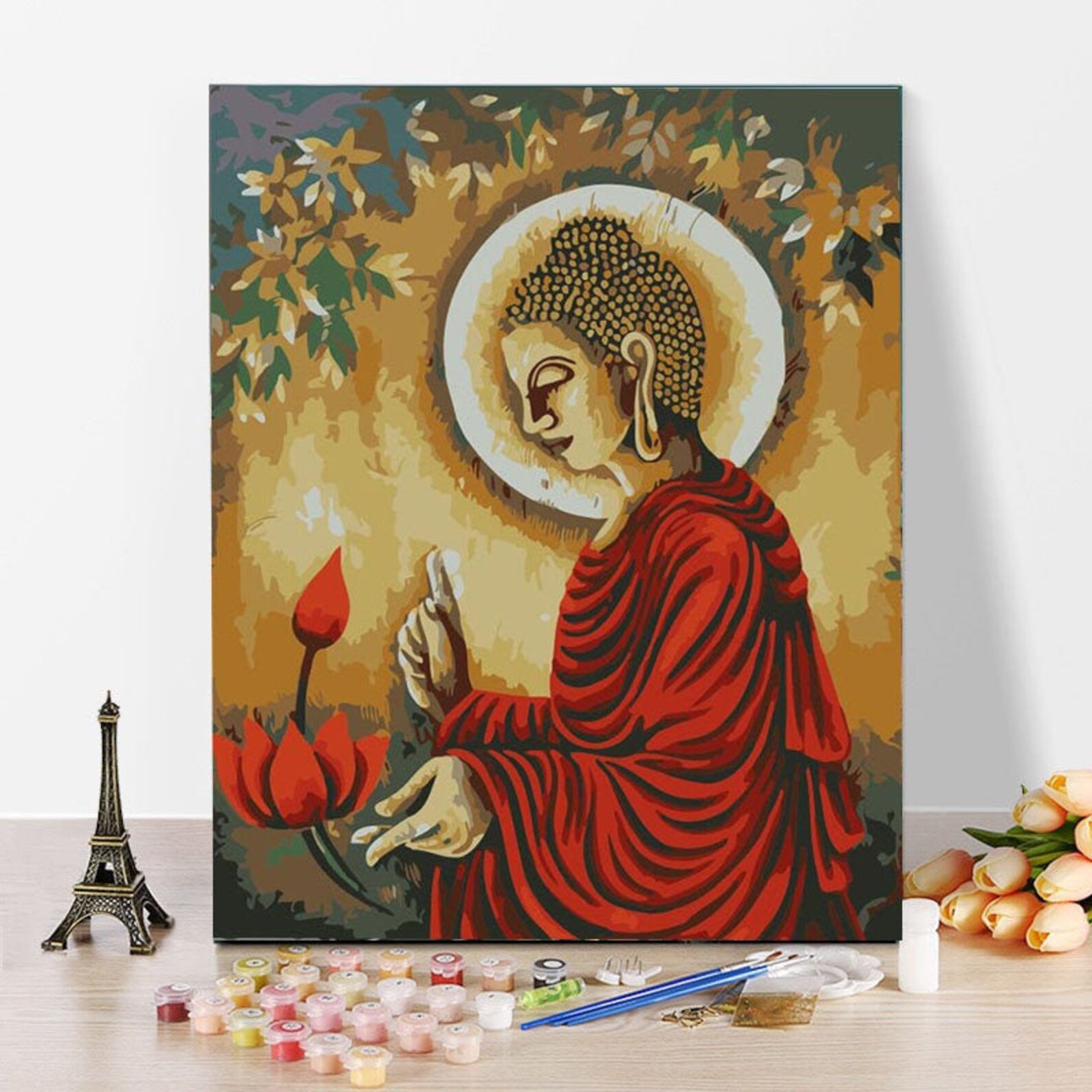 Buddha Colorful Paint by Number kit Home Decoration Color by Etsy