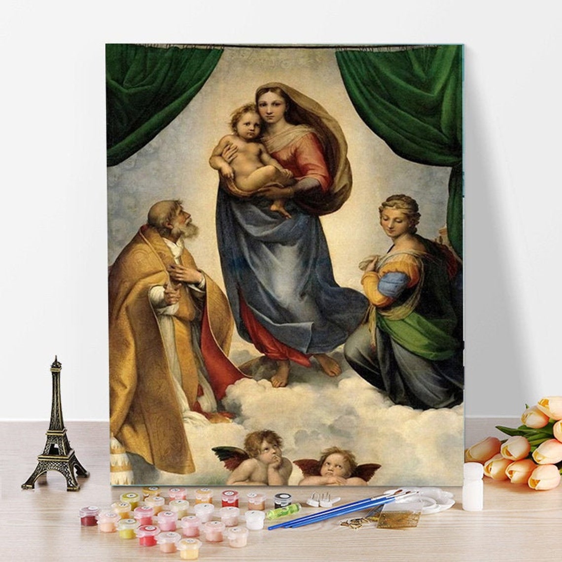 Virgin Mary Jesus Paint by Number kit Home Decoration Color Etsy