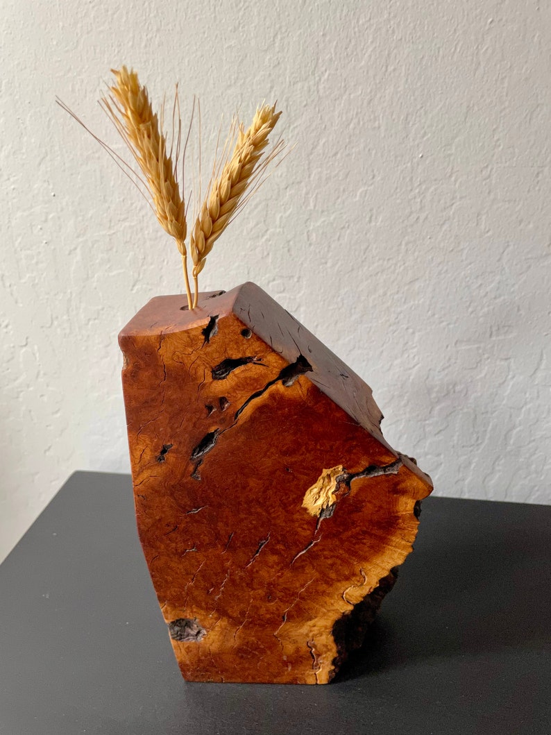 Uli Kirchler One of a Kind Wooden Art Piece Vase Etsy