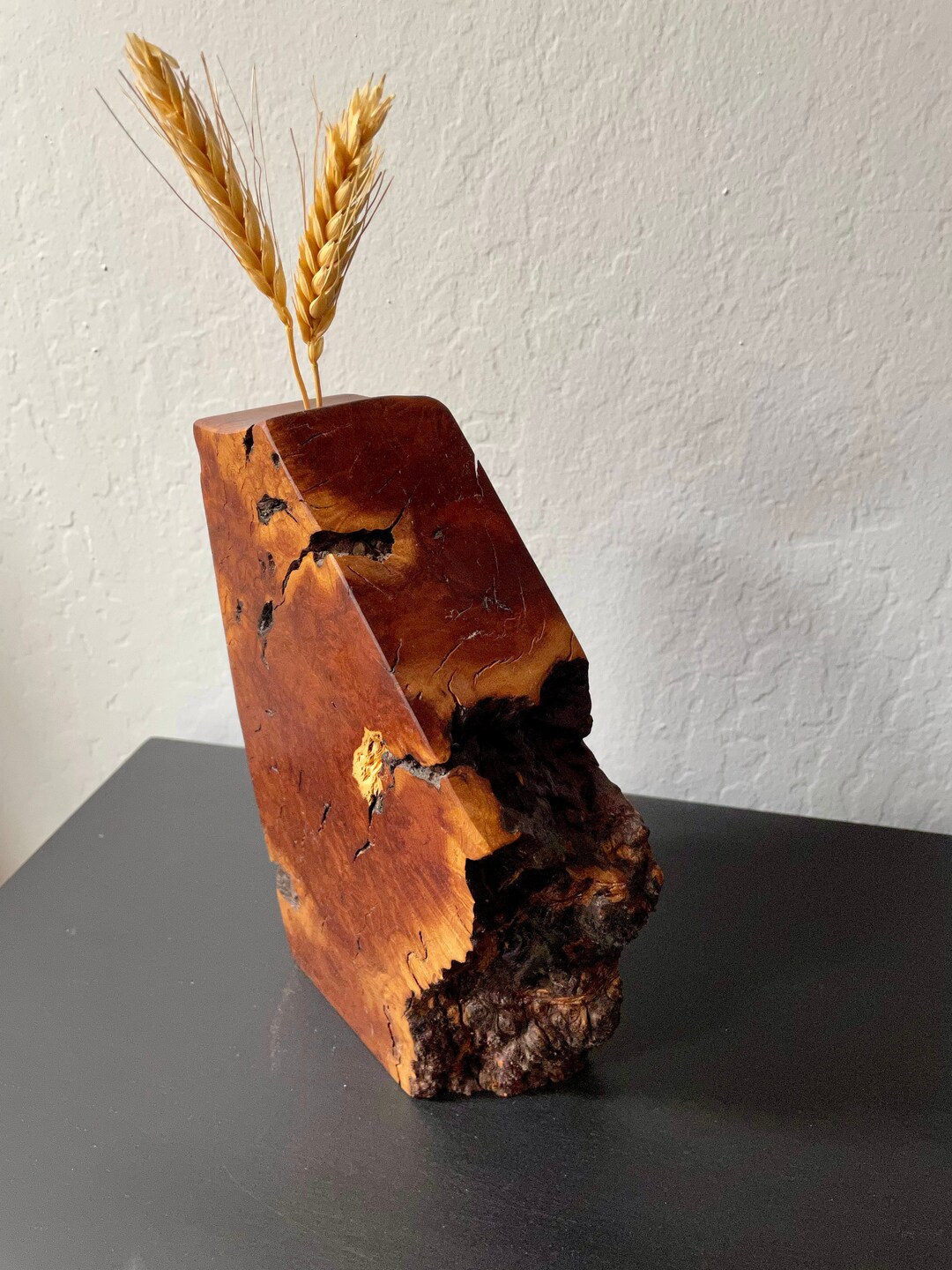 Uli Kirchler One of a Kind Wooden Art Piece Vase Etsy