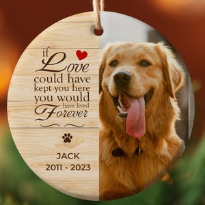 Personalized Pet Ornament, Custom Dog Christmas Ornament, Pet Ornament Using Photo, Cat Christmas Photo Ornament, Dog Remembrance Ornament