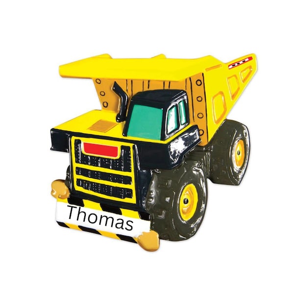 Yellow Dump General Truck for Kids, Tonka Classics Mighty Dump Truck for Child Gift, Crazy Custom 2023 Christmas Tree Ornaments for Him Her