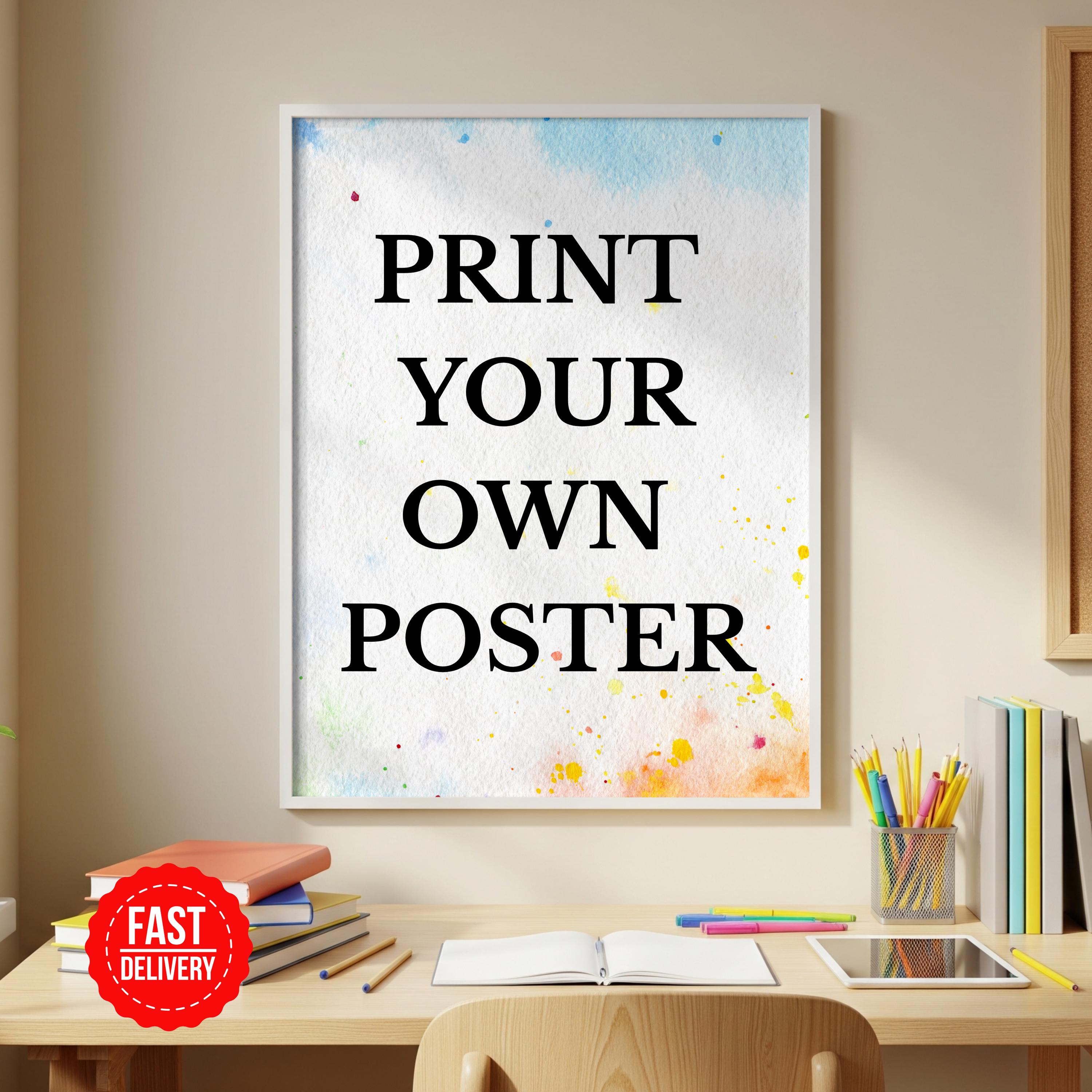 Custom Photo Posters Example Custom Photo Design Poster, Custom Poster Printing, Family Photo Poster ...