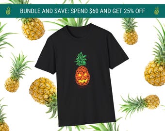 Psych Halloween Shirt: Spooky Pineapple Jack-O-Lantern Tee - Psych TV Show