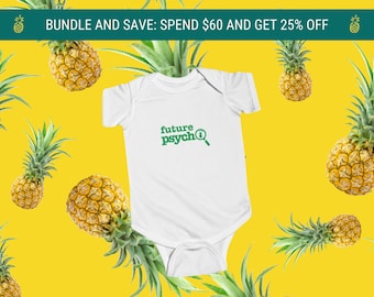 Future Psych-O Short-Sleeved Baby Onesie: Psych TV Show