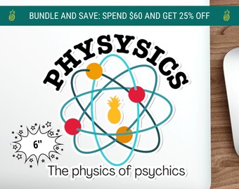Physysics Die-Cut Sticker: Psych TV Show Fan Gift