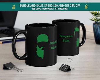Soupcan Sam and Satchel Gizmo Mug: Psych TV Show Coffee Mug