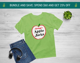 Apple Jacks Psych T-Shirt Now Available in Two Colour Choices* | Shawn Spencer | Burton Guster | Psych TV Show Merch | Psych Fan T-Shirt