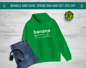 Psych TV Show Hoodie: Funny Banana Definition - Shawn Spencer Saying