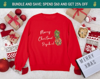 Psych Ugly Christmas Sweater: Pineapple Holiday Fleece