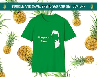 Soupcan Sam T-Shirt: Psych TV Show Fan Tee