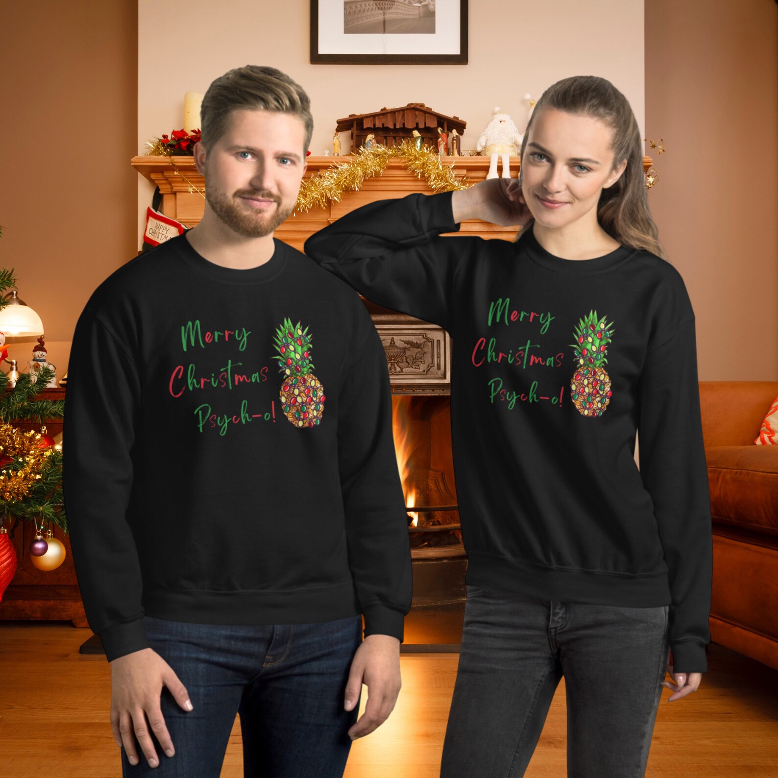 psych christmas sweater