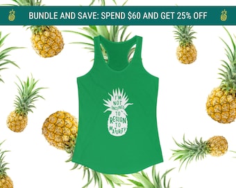 Psych Pineapple Tank Top: Not Inclined To Resign To Maturity