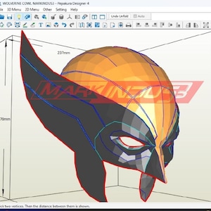 WOLVERINE COWL Deadpool Wolverine - Pepakura pattern (for foam build)