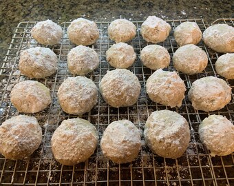 Galletas de boda mexicanas – Galletas de bola de nieve, recién hechas (1 docena)